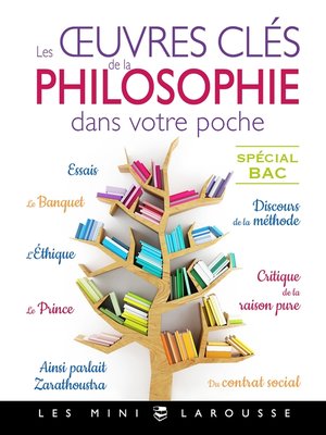 cover image of Les oeuvres clés de la philosophie dans votre poche
